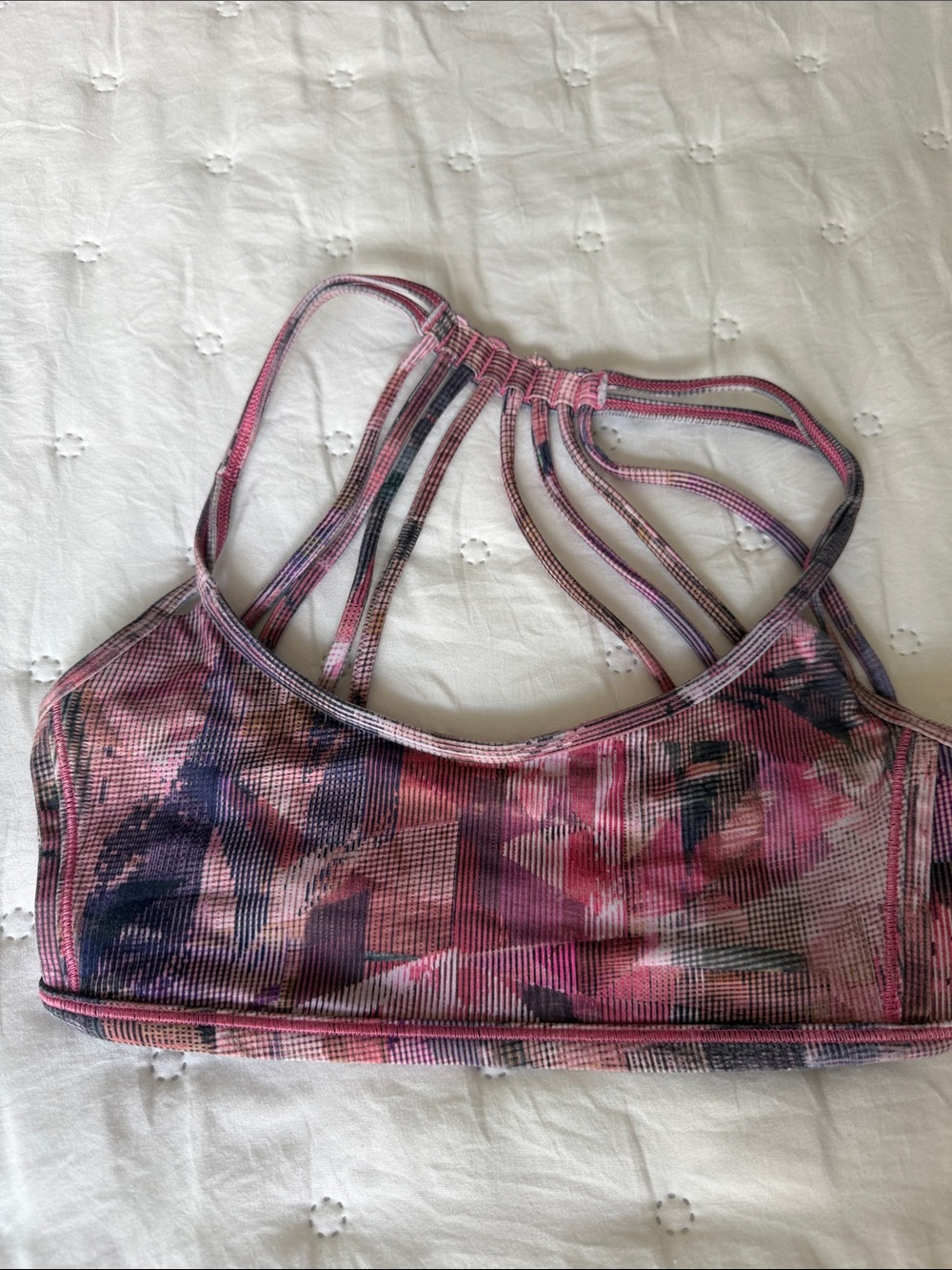 lululemon athletica Pink & Purple Multi-Strap Sports Bra